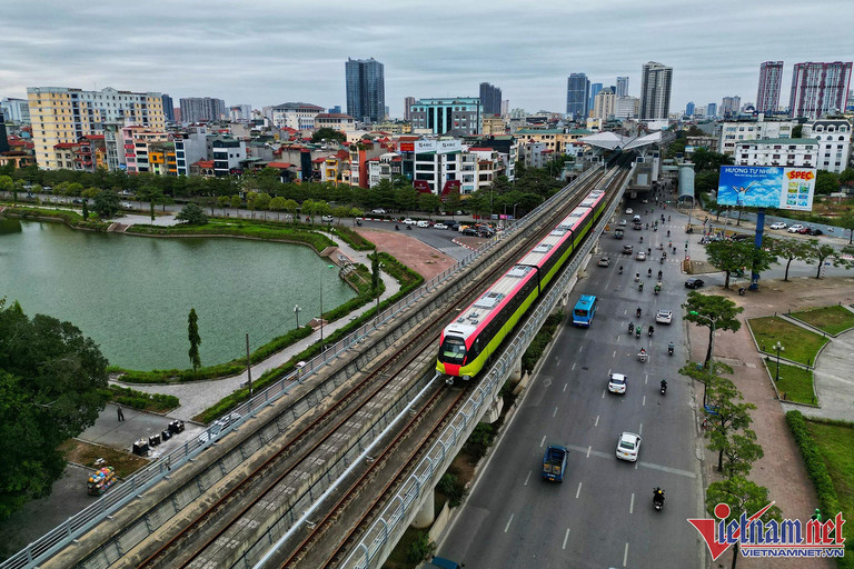 Đường sắt Nhổn - ga Hà Nội sẽ khai thác thương mại vào đầu năm 2024